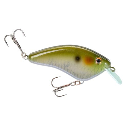 Strike King Hardliner Fishing Lure, Flat Sided Crankbait, Circuit Board Lip, Extra Tight Wobble, Size 4 Treble Hooks - color: Ghost Herring