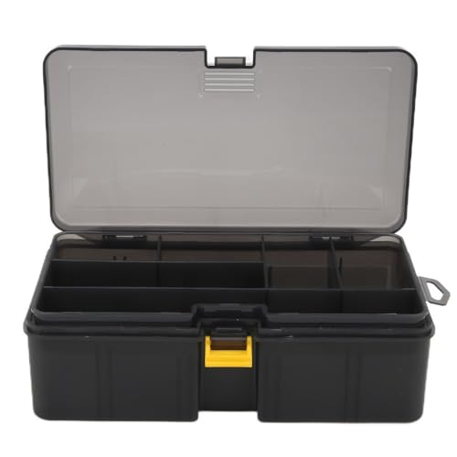 Fishing Tackle Box Water-proof Bait & Lure Organizer with Removable Dividers, Portable PP Plastic Storage for Fishing Accessories (21.5x12x6.7cm)‌