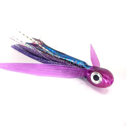 Saltwater Big Game Fishing Lure, for Offshore trolling (FlyBoy) - color: Purple Black Holographic