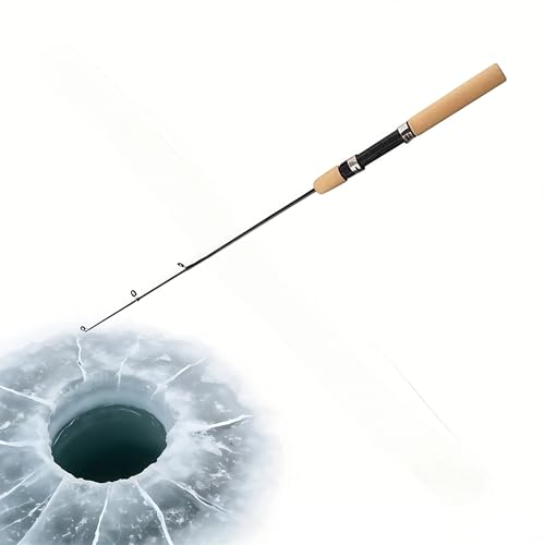 Ice Fishing Rod with Fishing Rod Blanks Portable Jig Pole | ice fishing rod blanks with durable material, portable design for anglers, ideal for winter fishing, lakes and outdoor trips.
