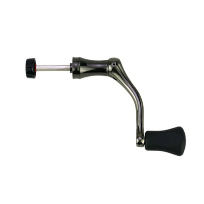 Fishing Swivel Reel Handle, Metal Rocker Grip Fishing Swivel Reel Handle Grip, Full Metal, Grip for Spin Reel EVA Replacement Grip Parts-M
