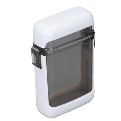 plplaaoo Pocket Case Transparent Sealing Multifunctional Badge Holder Case Compact Lightweight for Swimming Rafting Canoeing Surfing Beach Plastic 10cm (White) - color: White