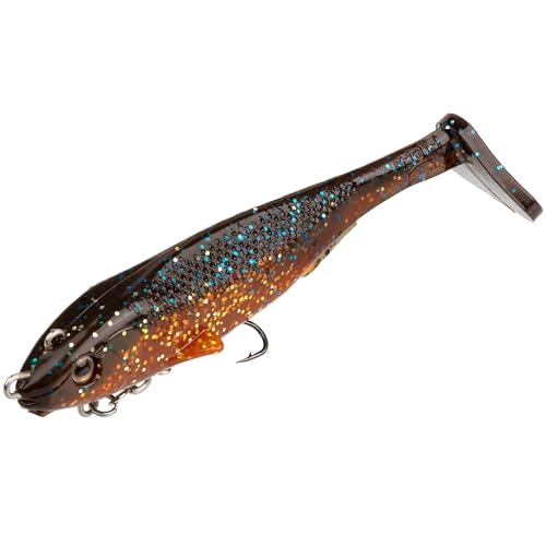 Strike King Final Copy Fishing Lure, Pre-Rigged Soft Plastic Swimbait, Free-Swinging Size 4 Treble Hook, Belly Magnetic Hook Keeper, 7/8-Ounce - color: Orange Bream