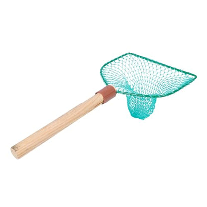 SUPVOX Wood Handle Fishing Net Landing Net 30cm Large Mesh Sturdy with Wooden Frame for Outdoor and Household Fishing