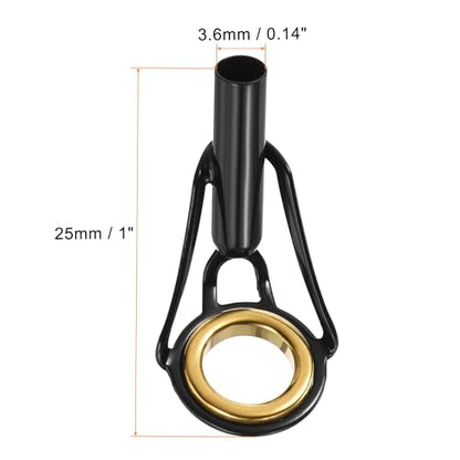 PATIKIL Fishing Rod Tips Repair Kit Stainless Steel Ring Guide for Saltwater Freshwater Fishing - size: 3.6mm
