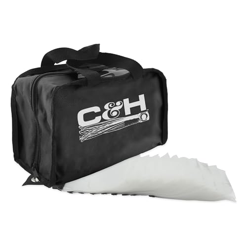 C&H Lures King Rig Bag with 50 Rig Bags Inside, Black
