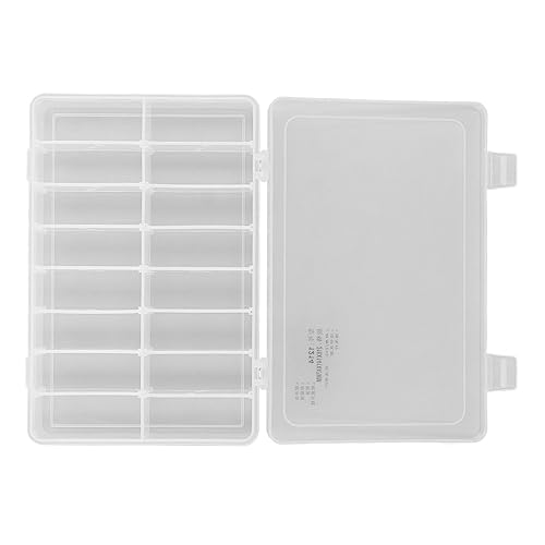 16 Compartment Parts Box Transparent 16 Grids PP Plastic Jewelry Organizer Container Storage Box