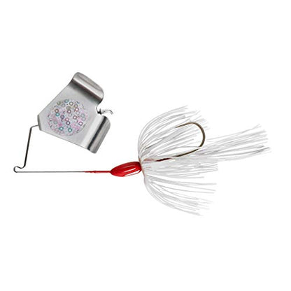 War Eagle Buzzbait Tournament-Preferred Fishing Lure with Unique Keeled Head and Hand-Tied Skirt - color: White, size: 3/8 oz