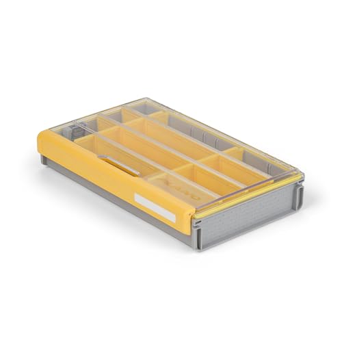 Plano Edge Flex 3700M Tackle Storage | Premium Tackle Organization with Rust Prevention | Includes 38 Flex dividers, yellow/gray - style: 3700 Flex