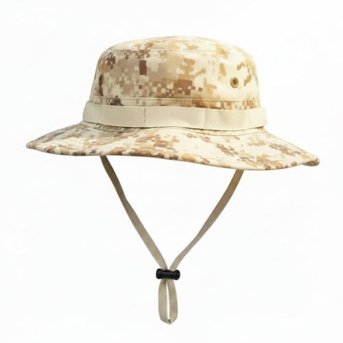 Sun Hats for Men Women Bucket Hat UPF 50+ Boonie Hat Foldable UV Protection Hiking Beach Fishing Summer Safari - color: 1pack-desertdigital