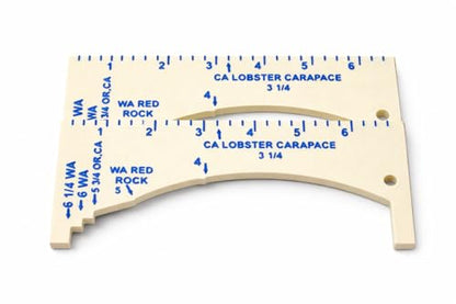 Crab & Shellfish Gauge – Blue Crab, Stone Crab, Lobster & Dungeness Measuring Tool – Recreational Fishing Size Gauge – Multiple Regulation Options - style: West Coast Crab Gauge (CA / WA / OR)