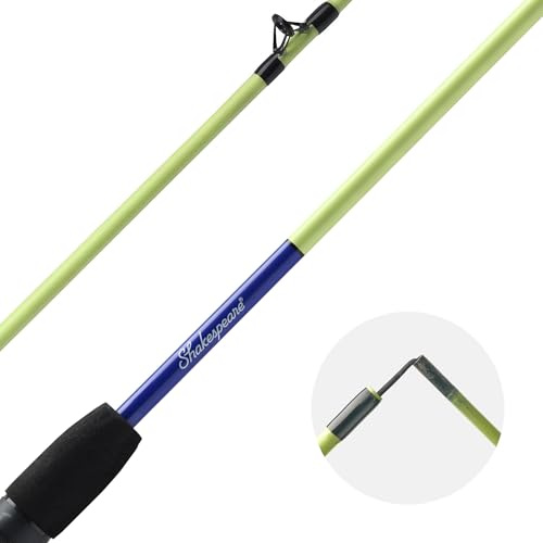 Shakespeare Catch More Fish Spincast Reel and Fishing Rod Combo with Kit - color: Lake/Pond - Yellow, style: 2024 Model