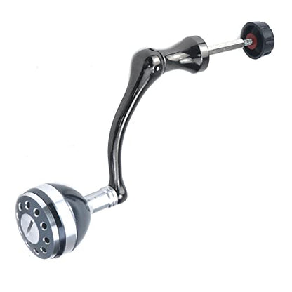 Crapyt Fishing Reel Handle Fishing Wheel Grasp Spinning Crank Handle Arm Grip Part Knob Tackle Wheel Ball Shake Rotary Knob - size: Medium, style: Silver