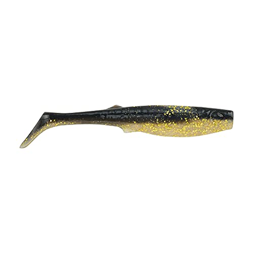 Berkley Gulp! Alive! Paddleshad Fishing Soft Bait - color: Black Gold, size: 3in - Half Pint 4x7