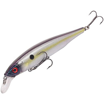 XFISHMAN Jerkbait Kit - Minnow Lure - Suspending - Bass, Smallmouth Bass, Walleye, Largemouth Bass - 1 Piece - color: Sexy-Shad, size: 110mm（4-3/8"in）