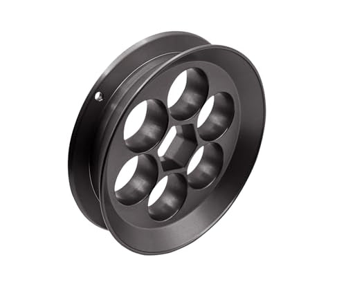 Aluminum Fishing Hand Line Reel Pocket/Travel - color: Black