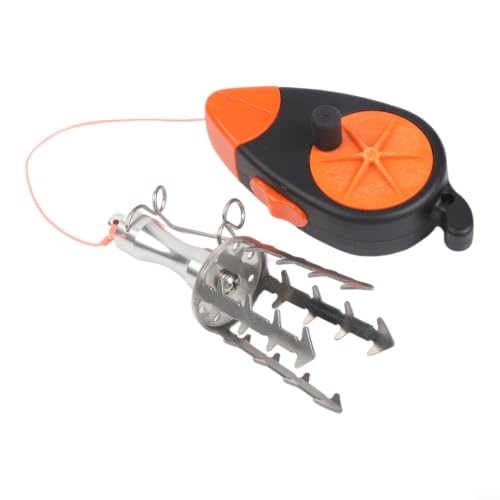 Lure Retriever With 30M PE Line Stainless Steel Fish Bait Rescue Tool For Snagged Hooks On Rocks Weeds Branches Stainless Steel Lure Saver Fishing Tackle Rescue Tool For Vib Iron Plate Hard Baits