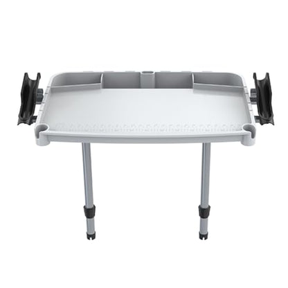 SEAFLO Premium Bait Cutting Board Table (36.5” by 18.7” Surface) with Two Rod Holders, Fish Cleaning Fillet Station for Boat with Mount. Plier Storage and Knife Slot, Built-In Measuring Rule (Large) - size: Large (36.5” x 18.7”)