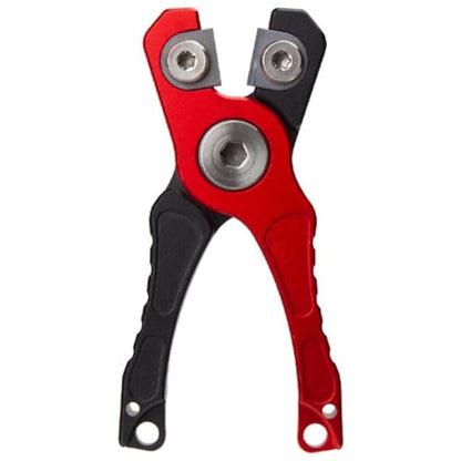 Compact Mini Fishing Line Cutter, Aluminum Alloy Scissors for Braided Lures, Easy-Carry Outdoor Fishing Tool RED