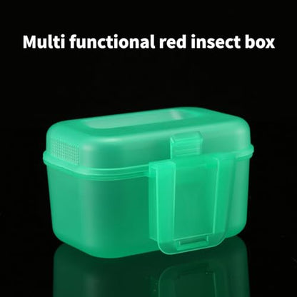 Portable Live Baits Container Hanging Waist Baits Storage Box Live Holder Fishing Tackle Box Fishing Accessories Polymer Case Organizer Unit for Outdoor Angler