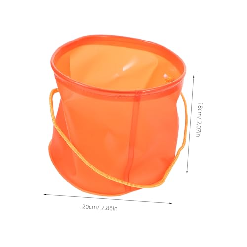 BESPORTBLE 1Pc Collapsible Eva Fishing Bucket Lightweight Storage Barrel with Ventilated Net for Bait for Lakes Rivers and Beaches Convenient Rope Handle for Easy Lifting