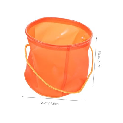 BESPORTBLE 1Pc Collapsible Eva Fishing Bucket Lightweight Storage Barrel with Ventilated Net for Bait for Lakes Rivers and Beaches Convenient Rope Handle for Easy Lifting