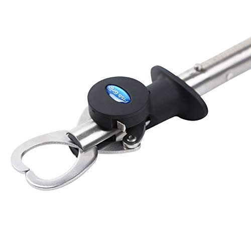 Fish Lip Gripper with Weight Scale and Measuring Tape Fish Scales Grip Grabber Professional Fish Holder Stainless Steel Fish Lip Grabber Fish Lip Grip Tool