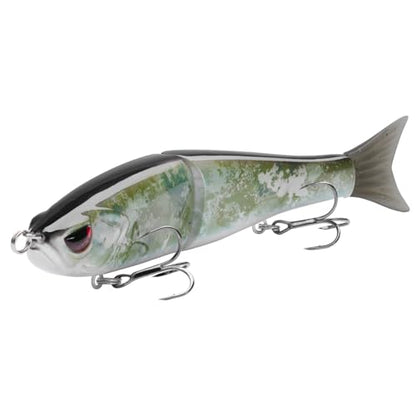 Bassdash SwimShad Glide Baits Jointed Swimbait Bass Pike Salmon Trout Muskie Fishing Lure,3-Pack - color: Grunge Camo + Highland + Ocean Digital, size: 7in/2.2oz