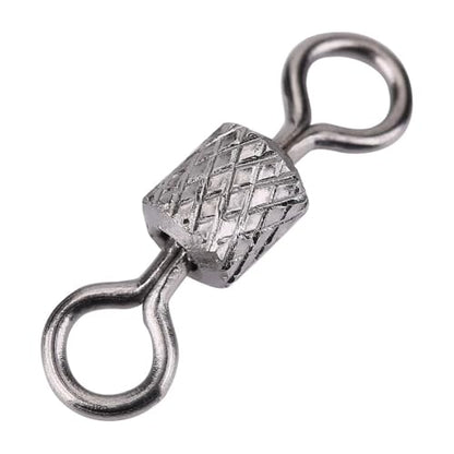 Fishing Barrel Swivels 100 Pcs – High Strength Copper Rotating Connectors for Saltwater Fishing, Barrel Rig Tackle for Hooks, Leaders and Lures - size: 2#
