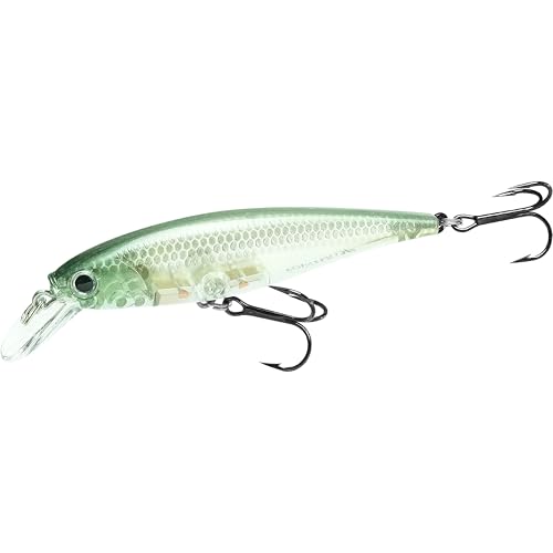 LUCKY CRAFT Pointer 78SP Fishing Lures, 3" Freshwater Bass & Trout Lures, Suspending 4ft-5ft Depth, Jerkbait, Bass Fishing Gear and Accessories, Ghost & Aurora - color: 252 Phantom Chartreuse Shad