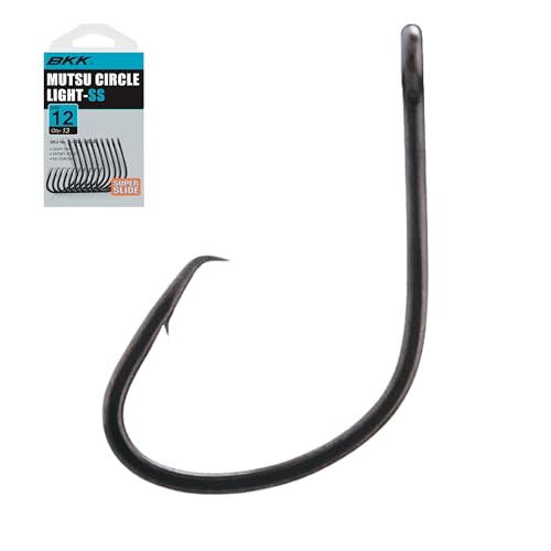 BKK Mutsu Circle Light Hook | Multi Pack | 2X | Super Slide Coating | Needle Point - size: 4/0 25-Pack