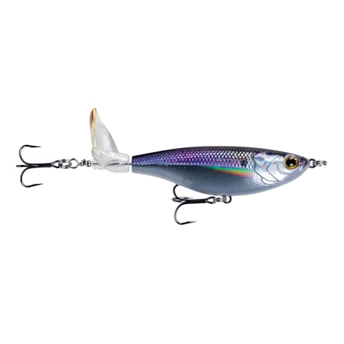 6th Sense – The Scramble Bass Fishing Topwater Fishing Lure with Rotating Tail - color: Live Gizzard Flash, size: 126mm