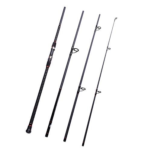 Fiblink Surf Spinning Fishing Rod 4-Piece Graphite Travel Fishing Rod(11 Feet & 13 Feet & 15 Feet) - size: Length: 11'