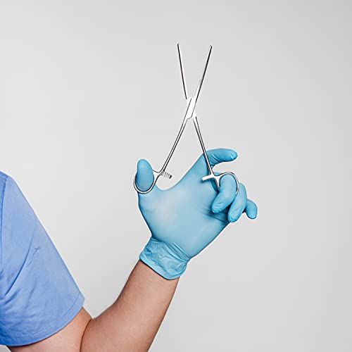 SURGICAL ONLINE 5Curved Hemostat Forceps - Stainless Steel Locking Tweezer Clamps - Ideal Hemostats for Nurses, Fishing Forceps, Crafts and Hobby