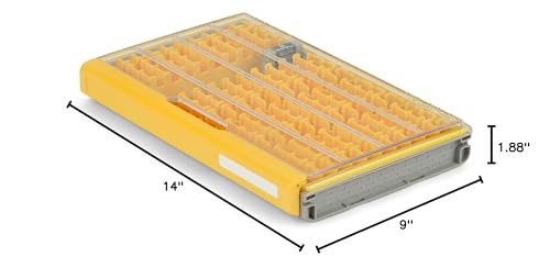 Plano EDGE 3700 Hard Minnow Box, Stores 30-50 Fishing Baits, with Rust-Preventive Rustricor, Dri-Loc Watertight Seal, WaterWick, Transparent DuraView Lid, Storage for Hard Bait and Lures - style: 3700 Hard Minnow
