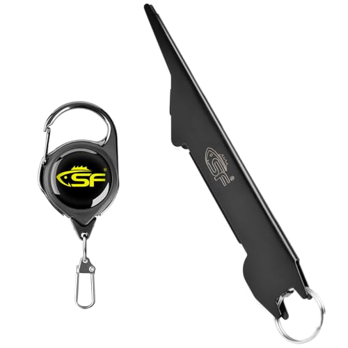 SF 3 in 1 Black Fly Fishing Nipper Fly Line Cutter Knot Tying Tool - style: Large-E