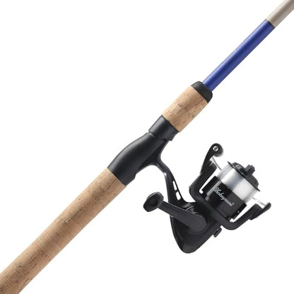 Shakespeare Catch More Fish Spinning Reel and Fishing Rod Combo with Kit - color: Walleye, style: 2024 Model