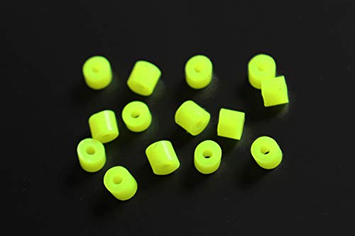 Tigofly 200 pcs 4 Colors Silicone Band Fishing Skirts Fly Tying Materials | SpinnerBait Buzzbait Fishing, Hand Fittings, Fishing Accessories, Fly Tying Tools - color: Flo-Yellow