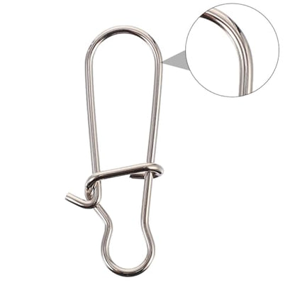 Fishing Buckle Sea Fishing Swivels Catfishing Holder Quick Feeder Fishing Bait Fishing Gadgets Sea - size: 2.4x0.7 cm