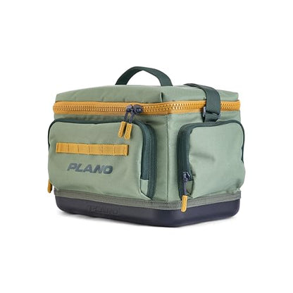 Plano Weekend 3600 Tackle Bag, Cutting-Edge Fishing Tackle Bag, Molded Waterproof Base, Spacious Storage, Die Cut Tool Sleeves, Daisy Chain Attachment Points - color: Moss, style: 3600 Tackle Case