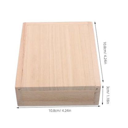 BESPORTBLE Wooden Worm Bait Box with Sliding Lid Portable Live Bait Storage Container for Fishing Breathable Worm Keeper for Anglers