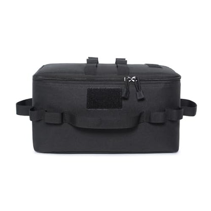 Fishing Tackle Bag Outdoor Camping Cookware Tool Bag Portable Large Capacity Tote Storage Bag Picnic Tactical Soft Case (Black(13.38''L x 6.69''W x 7.48''H)) - color: Black(13.38''L x 6.69''W x 7.48''H)
