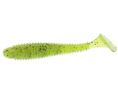 Strike King Rage Swimmer Saltwater Soft Bait Fishing Lure, 3.75", Wide-Bodied Paddle Tail - color: Pepper Magic