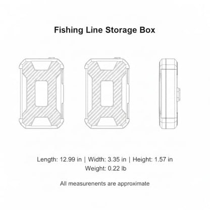Quick-Access Fishing Line Spool Holder, Compact ABS Tackle Organizer with EVA Core for Easy Storage in Vest or Box (1 Piece)