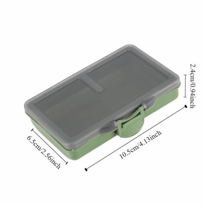 Fishing Tackle Box – Water proof Compartment Storage Case for Hooks, Baits, Lures & Terminal Tackle Accessories, Mini Clear Organizer(1-compartment) - size: 1-compartment
