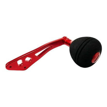 Power Handle Baitcasting, Baitcasting Handle Replacement for Baitcasting Fishing Reel, Fishing Reel Handle Replacement Baitcaster, Metal Knob Grip Replacement for Outdoors - color: Red