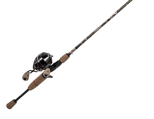 ProFISHiency: 6' True Timber Micro Spincast Combo | 6FT Medium Heavy Action | IM6 Graphite Rod with Premium Cork Grips | Pre-Spooled with 6LB Abrasion Resistant Line
