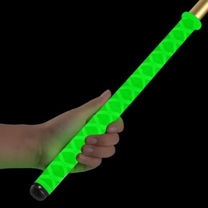 Glow-in-Dark Heat Shrink Tube for Fishing Rod Building, 3.3ft Wear-Resistant Grip Sleeve, Luminous Non-Slip Cover for Rod Handles and