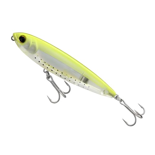 Top Water Fishing Lure for Freshwater and Saltwater, Long Cast Sinking Pencil Lures Artificial Hard Baits with Treble Hook, for Bass Walleye Pike Catfish Musky Perch Fishing Gifts for Family Fishing - color: F