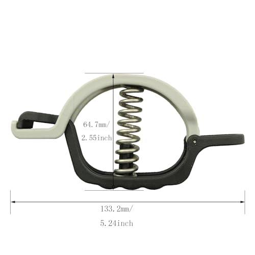 Duckbill Fish Gripper Scale Control Fisherman Stainless Steel Spring Fish Gripper Lure Fishing Tackle Accessories Mini Fish Control Device Fish Scale Pliers with Quick Clamp Hook